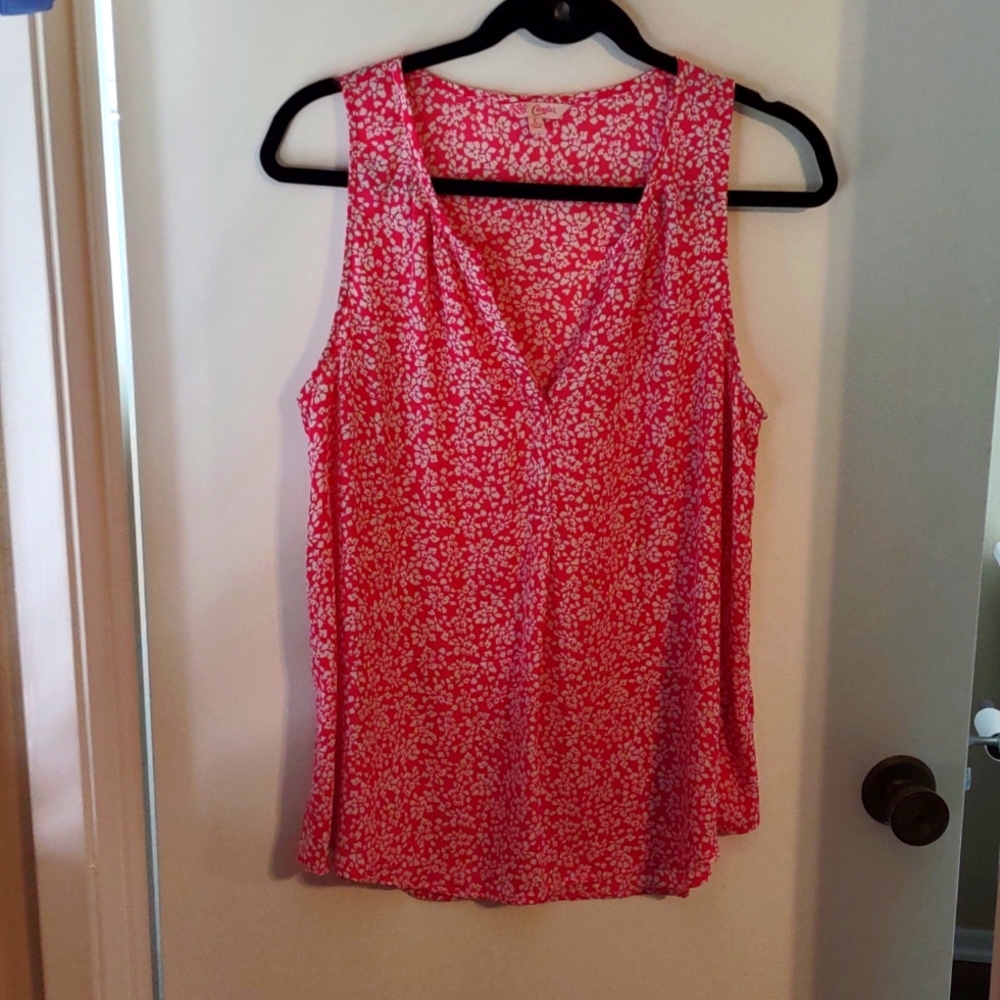 Candies large pink sleeveless blouse